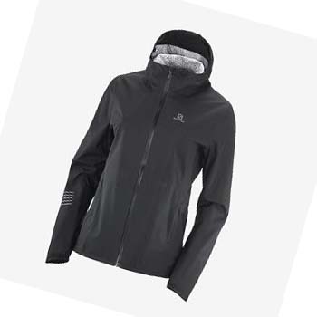 Salomon BONATTI WATERPROOF Jakke Dame Svarte Blå | NO3147NWY