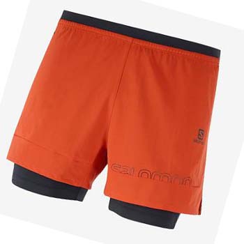 Salomon CROSS 2IN1 Shorts Herre Oransje | NO2465LIS