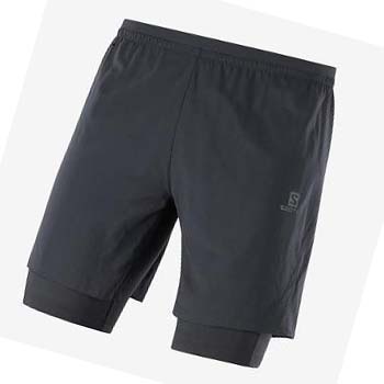 Salomon CROSS TWINSKIN Shorts Herre Svarte | NO2473QMA