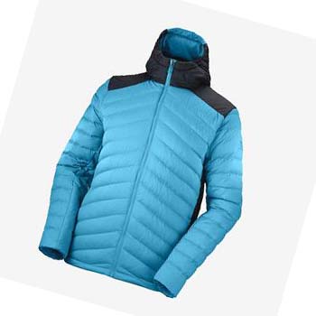 Salomon ESSENTIAL XWARM DOWN INSULATED Jakke Herre Blå | NO2323QMA