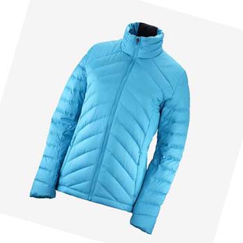 Salomon ESSENTIAL XWARM DOWN INSULATED Jakke Dame Blå | NO3176EBC