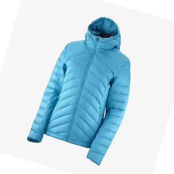 Salomon ESSENTIAL XWARM DOWN INSULATED Jakke Dame Blå | NO3178TCE