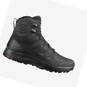 Salomon OUTBLAST THINSULATE™ CLIMASALOMON™ WATERPROOF Vinterstøvler Herre Svarte | NO2241HAP