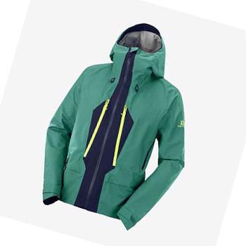 Salomon OUTPEAK GORE-TEX WATERPROOF 3L Jakke Herre Grønn | NO2349MQZ