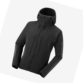 Salomon OUTPEAK SOFTSHELL Jakke Herre Svarte | NO2371RVD