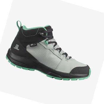 Salomon OUTWARD CLIMASALOMON™ WATERPROOF Fjellsko Barn Mint | NO3585CTV