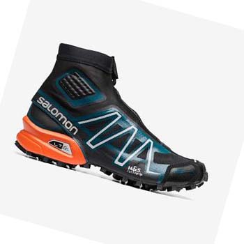 Salomon SNOWCROSS ADVANCED Joggesko Herre Svarte Blå Oransje | NO2182WNB