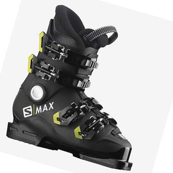 Salomon S/MAX 60 RT Skistøvler Barn Svarte Grønn | NO3615NWY