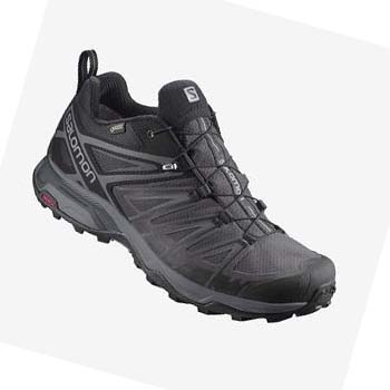 Salomon X ULTRA 3 WIDE GORE-TEX Fjellsko Herre Svarte | NO2046ILH